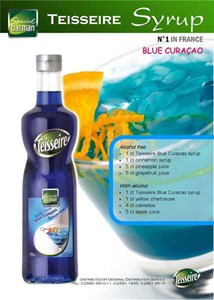 Siro TEISSEIRE Blue Curacao 70 cl