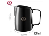 Ca đánh sữa TIAMO 450 ml màu đen