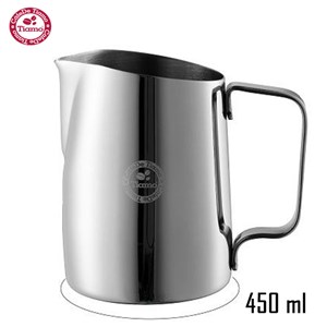 Ca đánh sữa TIAMO 450 ml màu bạc bóng